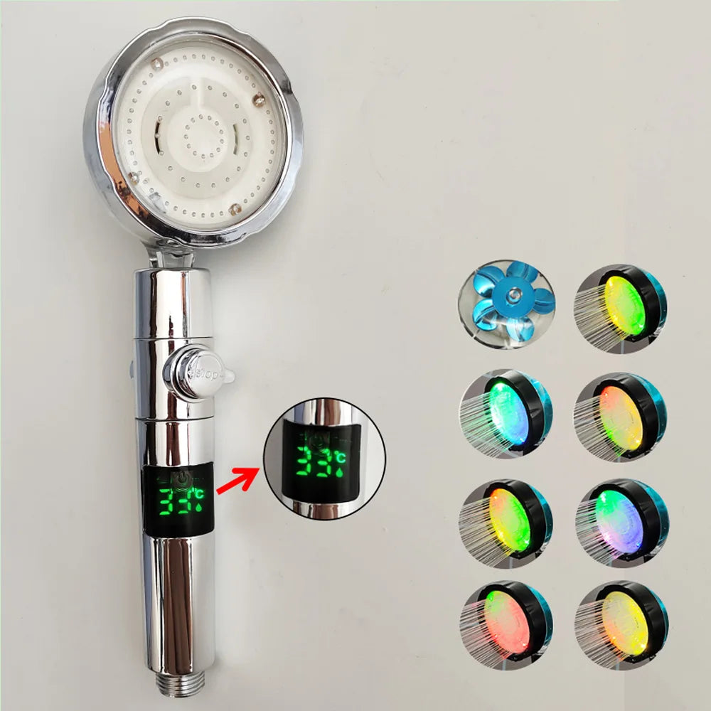 HomeFyZy TempGlow Shower Head™ - LED Digital Temperature Display Shower Head Temperature Control