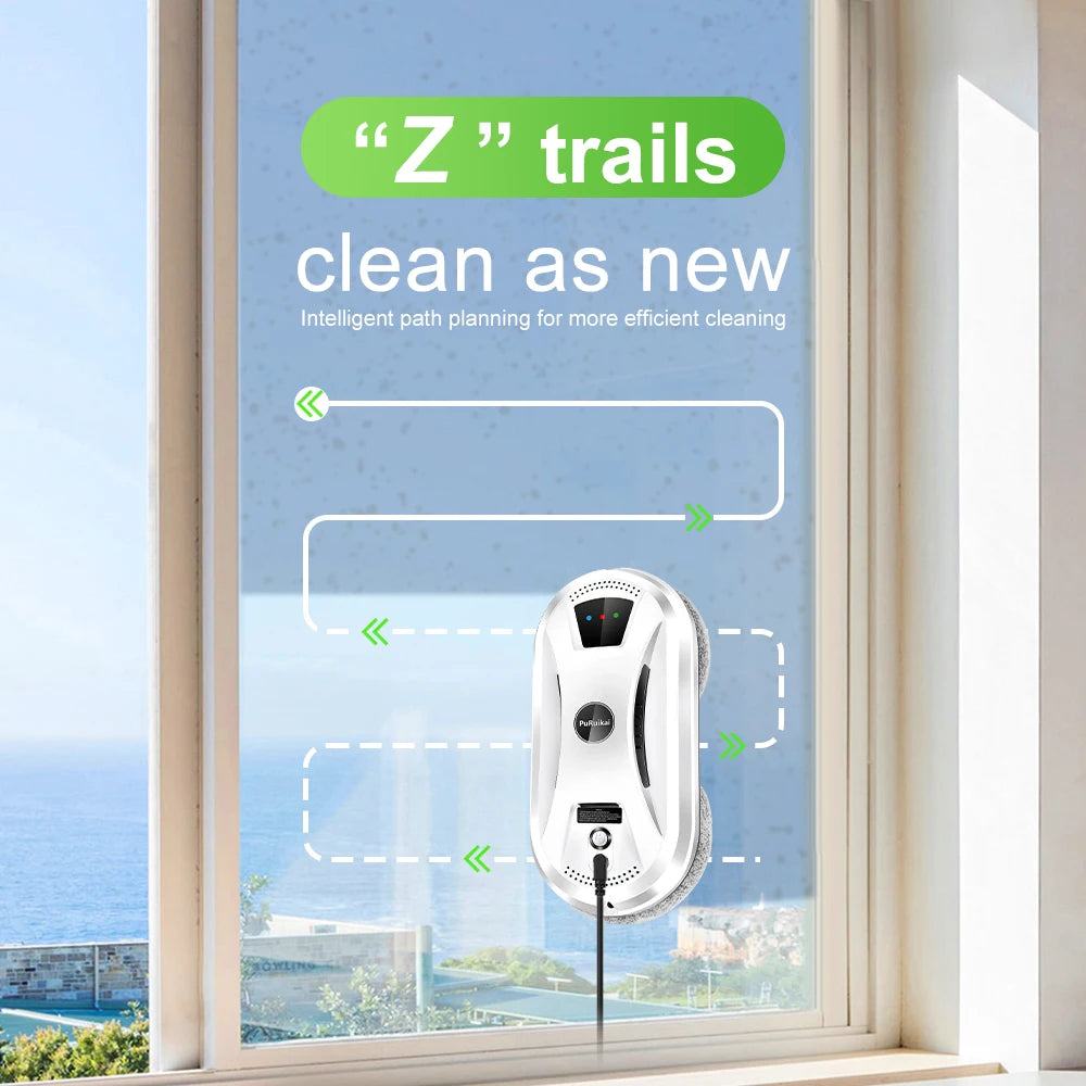 HomeFyZy Window Shine Bot™ Ultra thin Robot Vacuum Cleaner Remote Control for Home