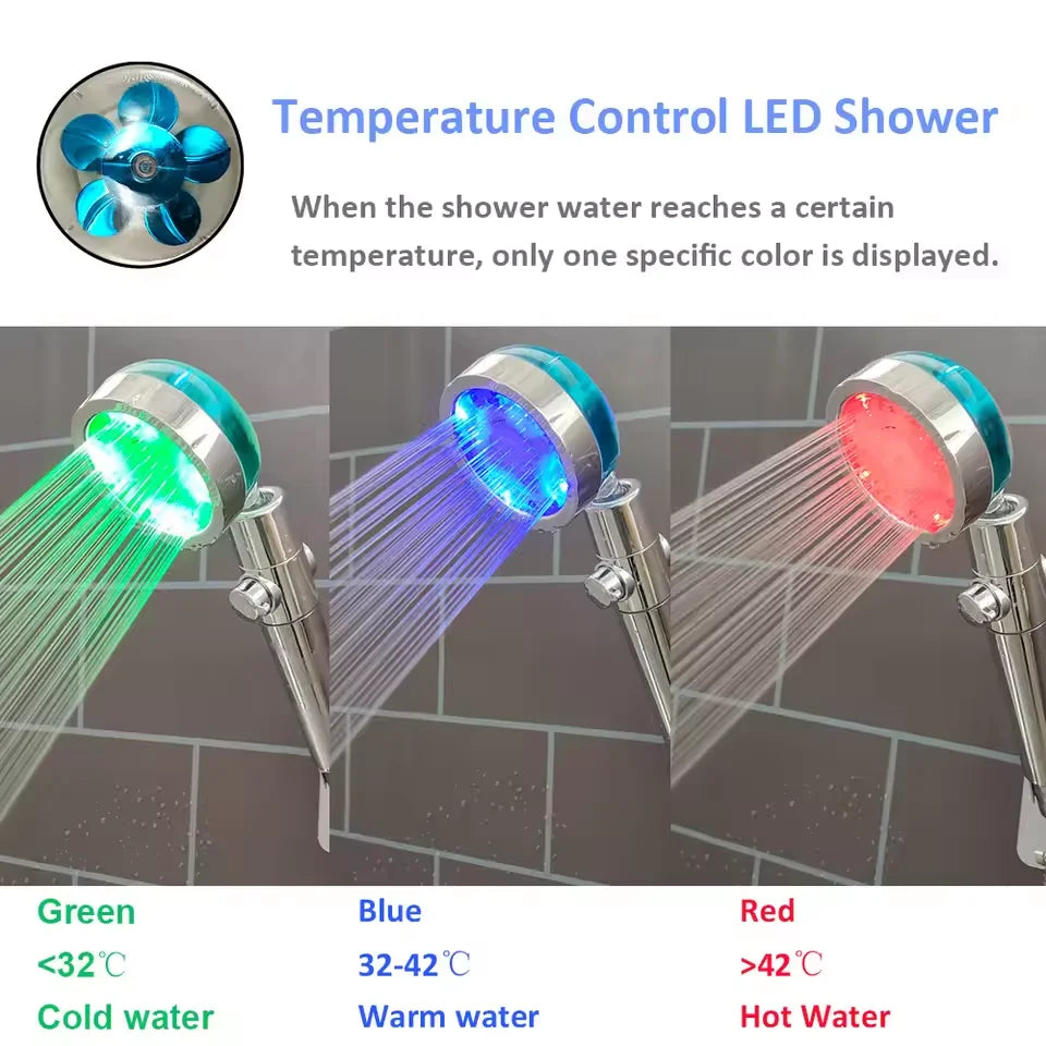 HomeFyZy TempGlow Shower Head™ - LED Digital Temperature Display Shower Head Temperature Control