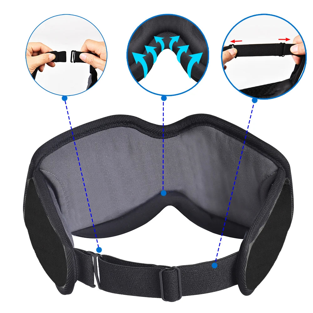 HomeFyZy DreamMask™ - Sleep Headphones Bluetooth Sleep Mask with Cooling Eye Shade