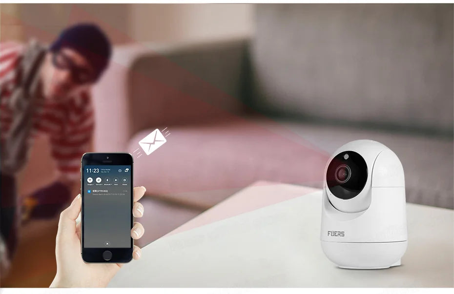 HomeFyZy UltraWatch™ - 4K 8MP IP Camera Tuya Smart Home Indoor WiFi Wireless Surveillance Camera Automatic Tracking CCTV Security Baby Monitor