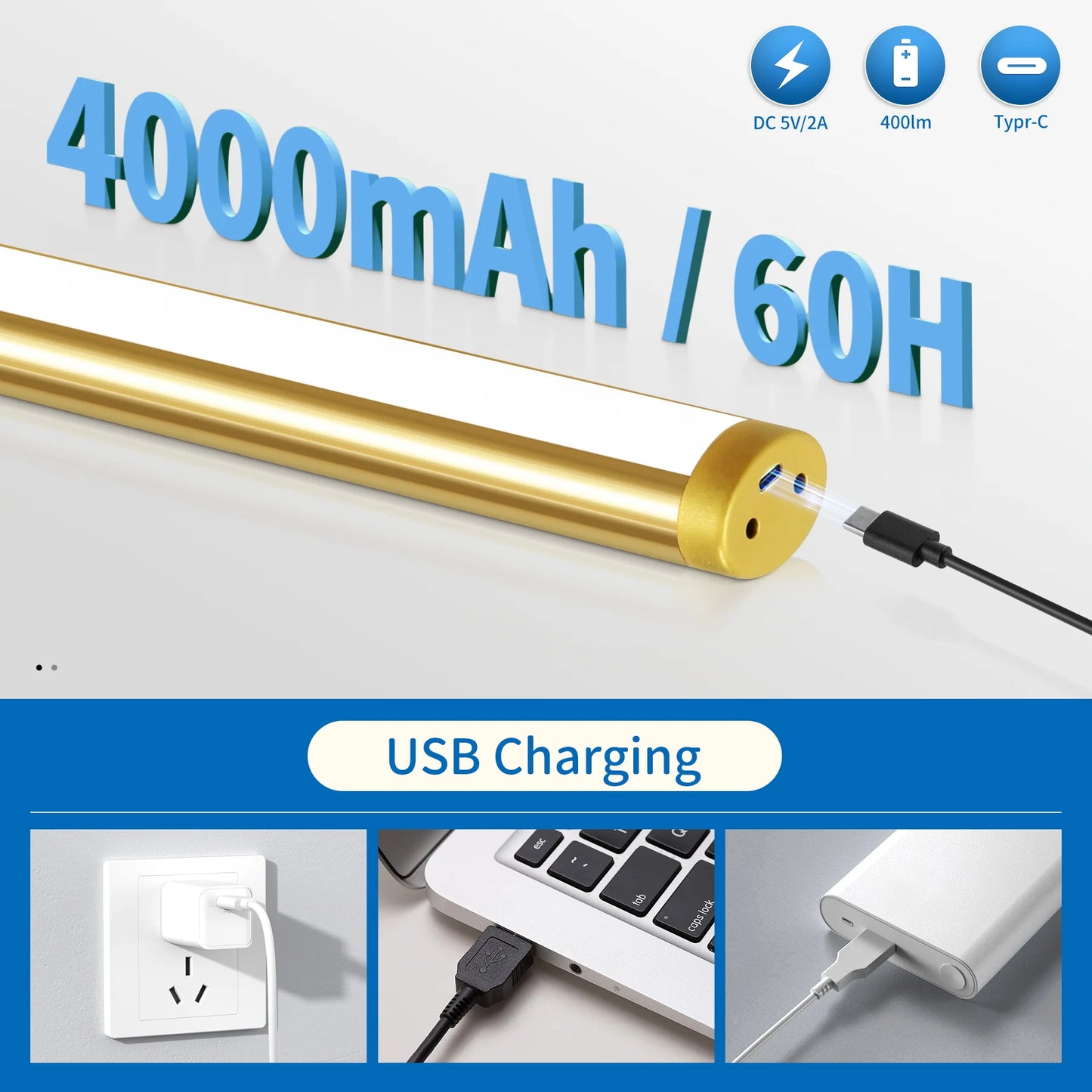 HomeFyZy MirrorGlow™ Remote Control LED Wall Light USB Charging