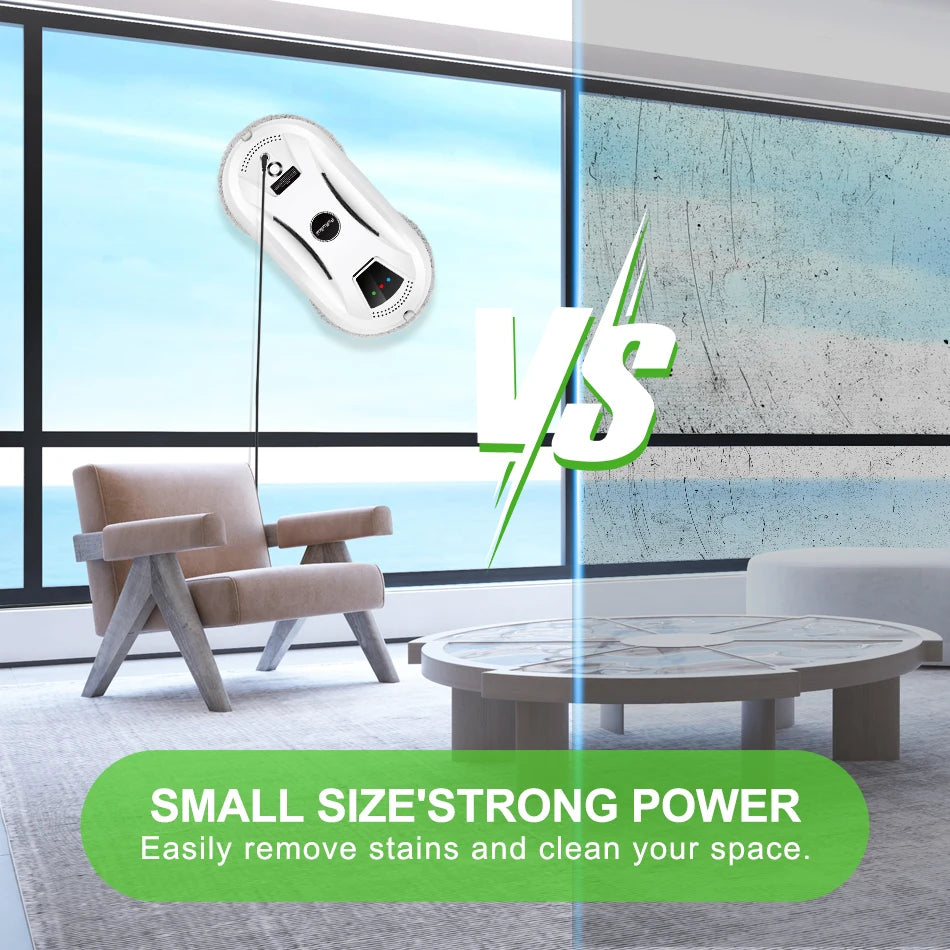 HomeFyZy Window Shine Bot™ Ultra thin Robot Vacuum Cleaner Remote Control for Home
