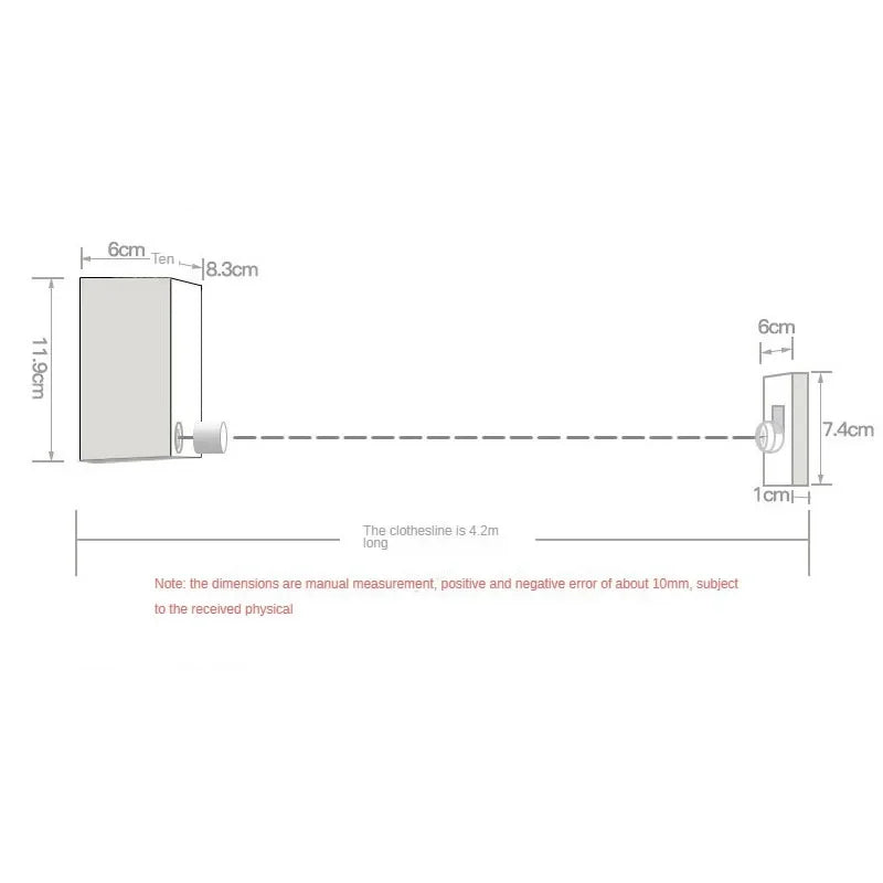 HomeFyZy FlexDry Retractable Line™ - Retractable Clothesline Stainless Seel, Space-Saving