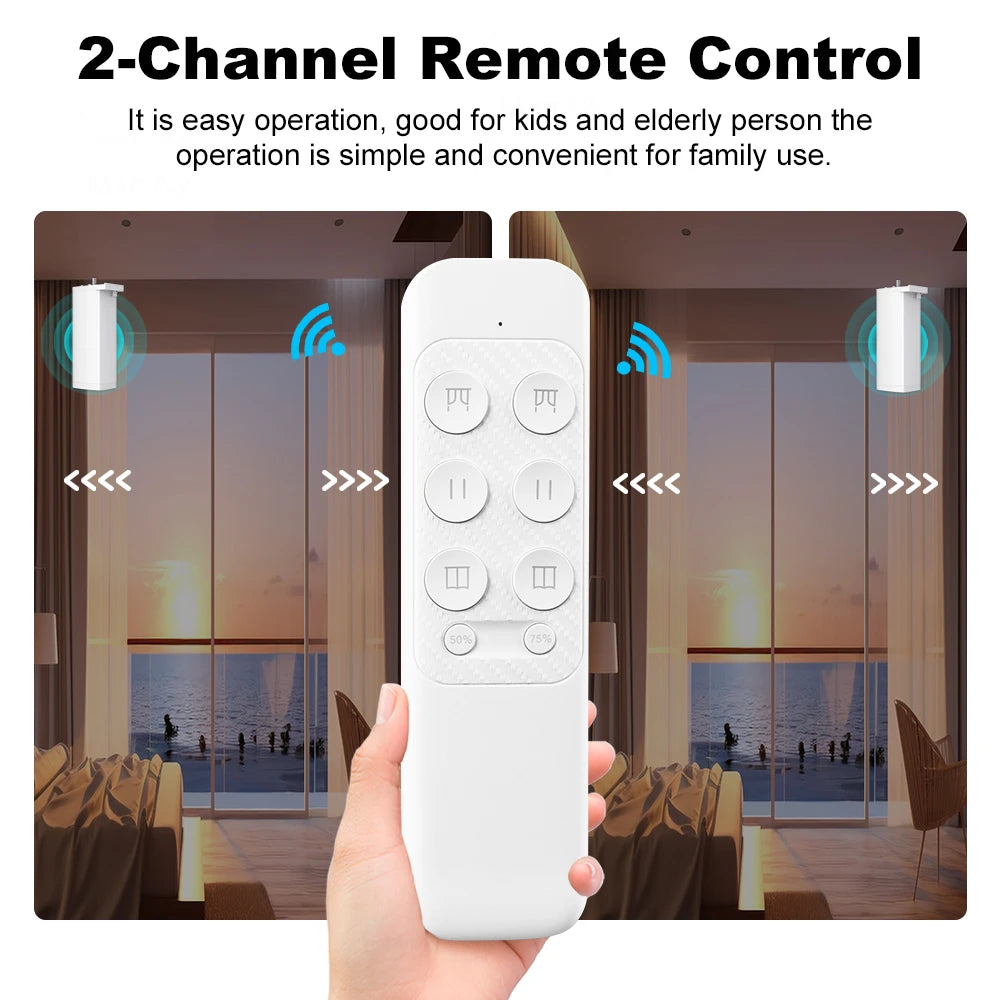 HomeFyzy AutoCurtain Pro™ Smart Zigbee/WiFi Electric Shutter Curtain Motor