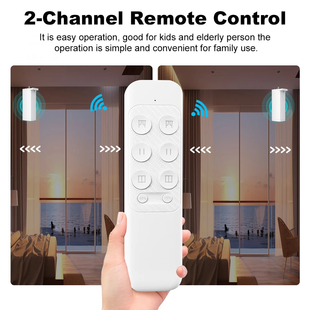 HomeFyzy AutoCurtain Pro™ Smart Zigbee/WiFi Electric Shutter Curtain Motor
