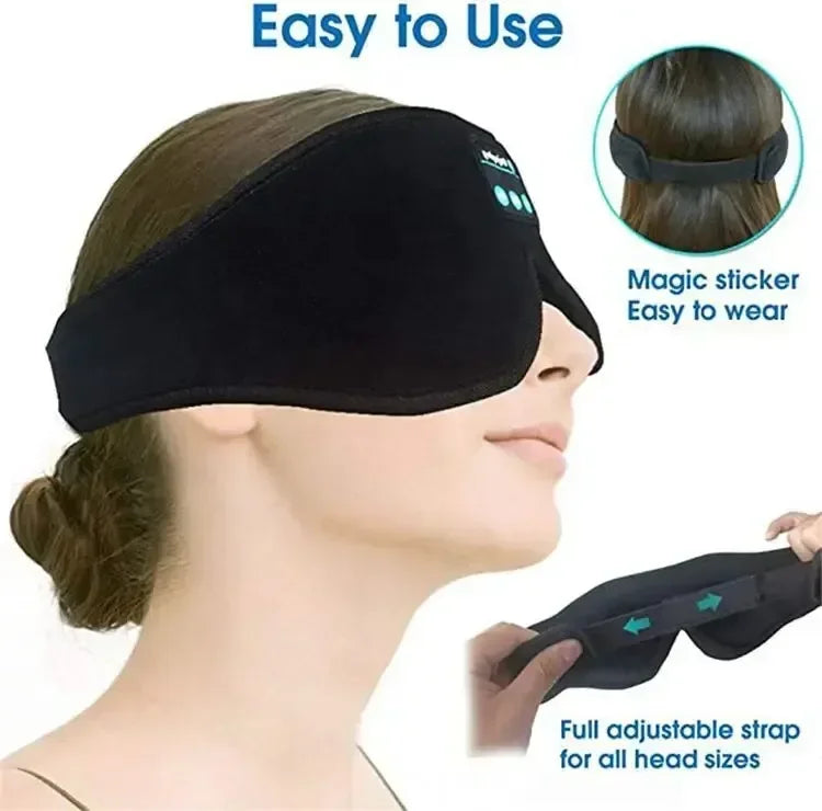 HomeFyZy 3D DreamMask™ - Eye Mask Bluetooth Music Play Sleeping Headphones with Built-in HD Speaker Mask For Sleep Headphones Wireless Air Travel 5.0