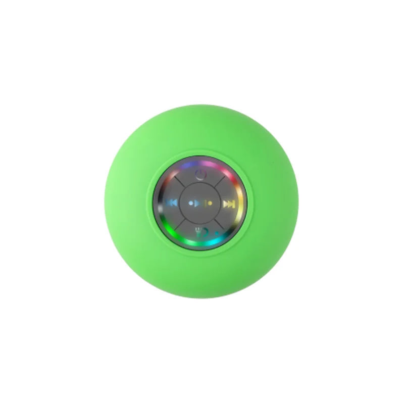 HomeFyZy GlowWave Bluetooth Speaker™ - Portable Waterproof Bluetooth Shower Speaker with Suction Cup and LED Lights 3D