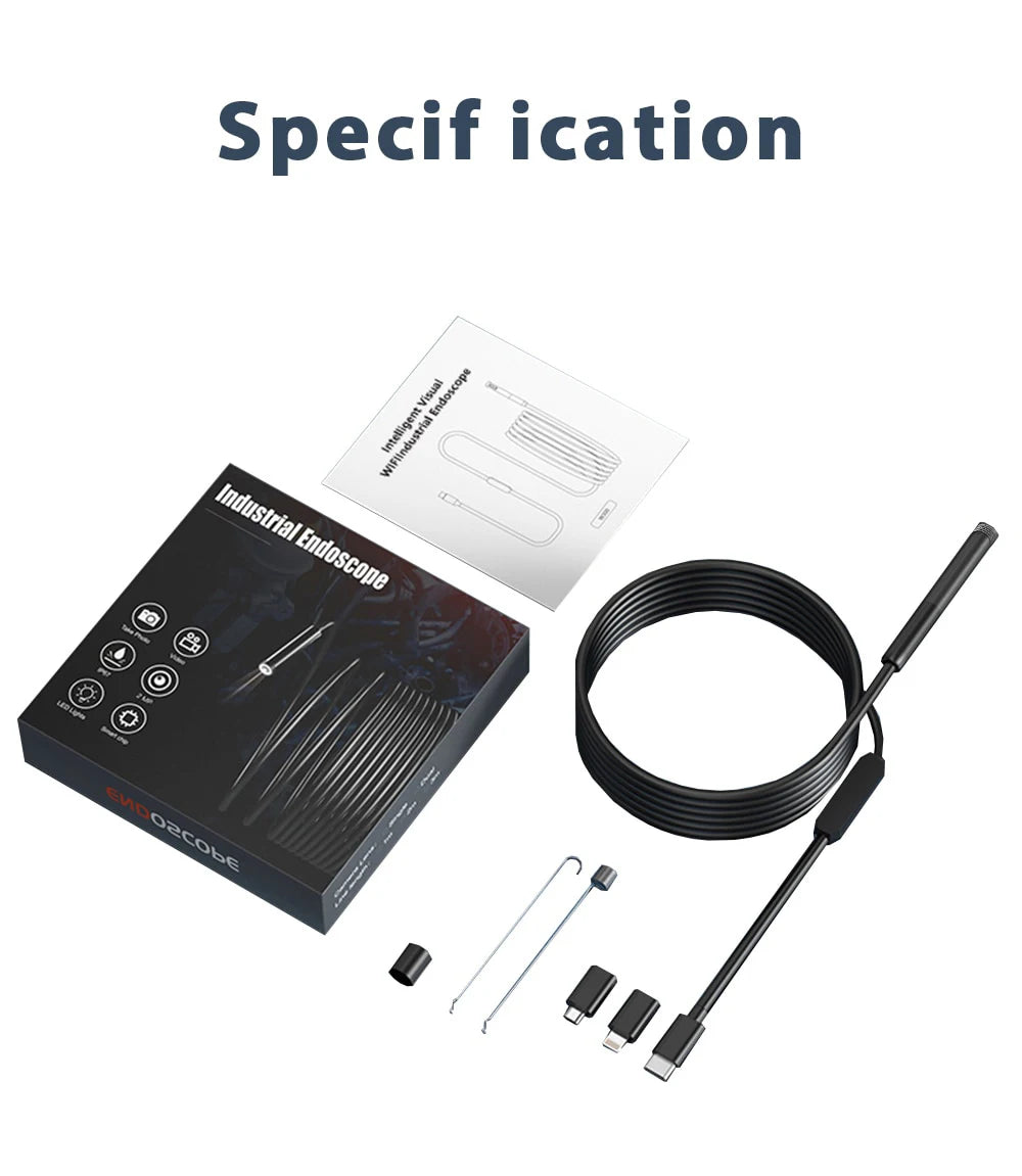 HomeFyZy Dual-Lens Endoscope Camera™ - 2MP Single/Dual Lens Endoscope Camera Mini Inspection Camera