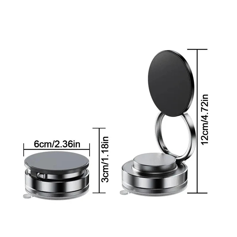 XIAOMI Car Magnetic Vacuum Adsorption Bracket - 360 Rotating Double Side Suction Cup Mobile Phone Holder