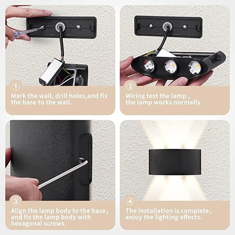 HomeFyZy BeamGuard™ LED Wall Sconces