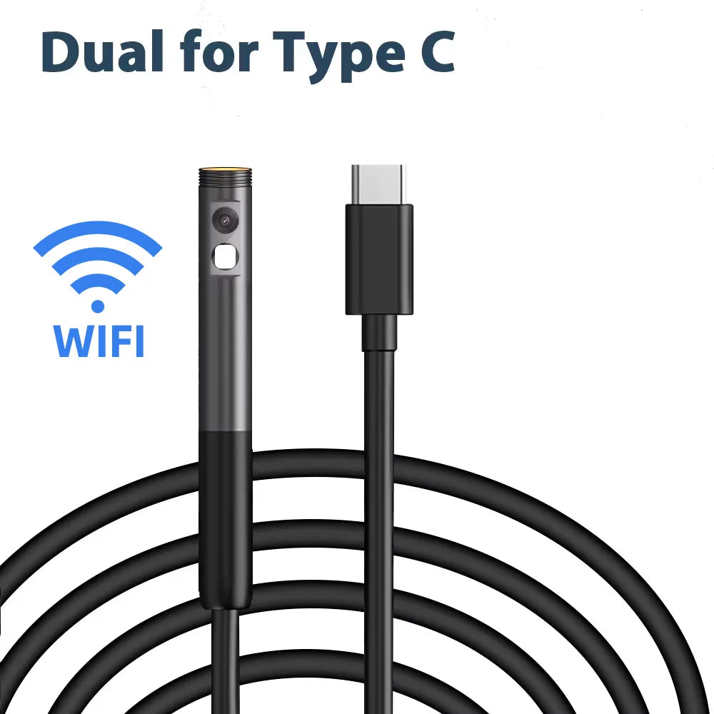 HomeFyZy Dual-Lens Endoscope Camera™ - 2MP Single/Dual Lens Endoscope Camera Mini Inspection Camera