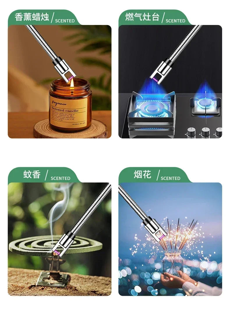 HomeFyZy Arc360°™ USB Windproof Flameless Plasma Ignition Long Kitchen Lighters Gas Lighter