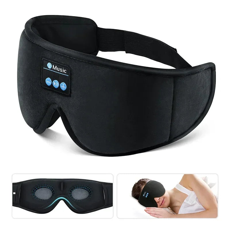 HomeFyZy 3D DreamMask™ - Eye Mask Bluetooth Music Play Sleeping Headphones with Built-in HD Speaker Mask For Sleep Headphones Wireless Air Travel 5.0