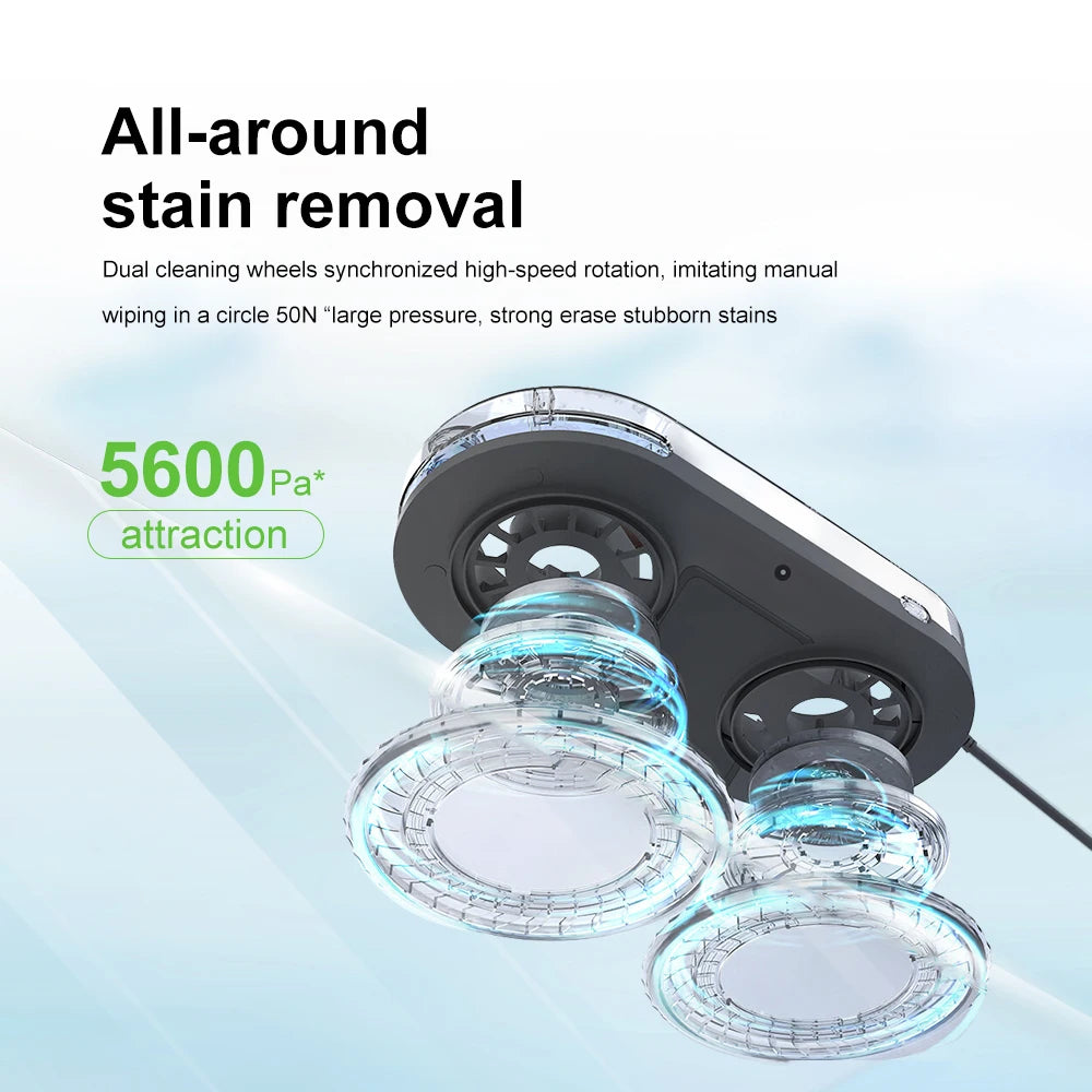 HomeFyZy Window Shine Bot™ Ultra thin Robot Vacuum Cleaner Remote Control for Home