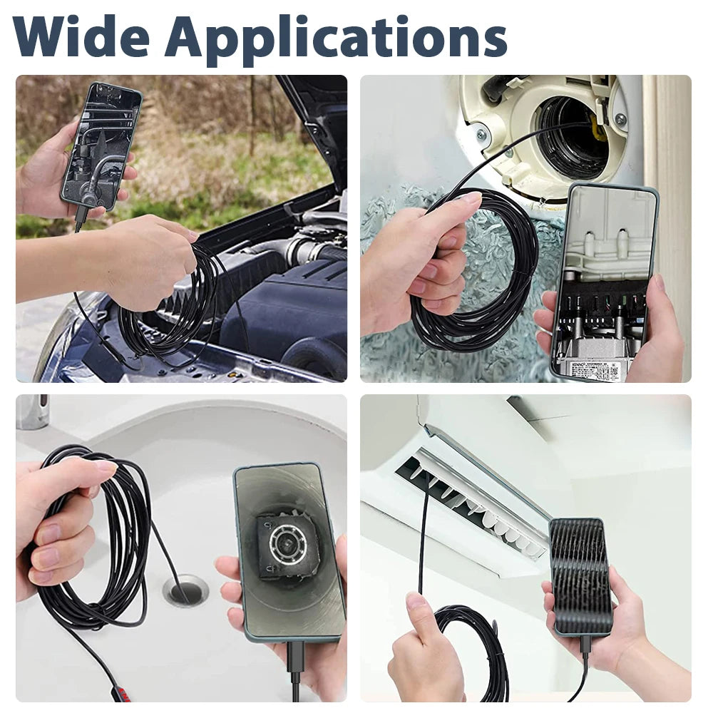 HomeFyZy Dual-Lens Endoscope Camera™ - 2MP Single/Dual Lens Endoscope Camera Mini Inspection Camera