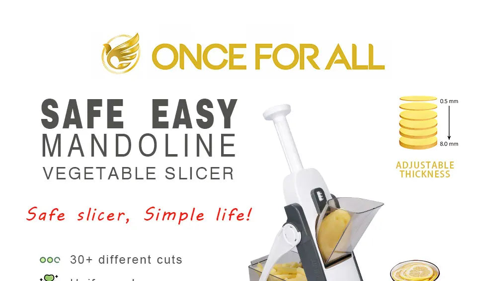 HomeFyzy SlicePro™ – Adjustable Mandoline Food Slicer