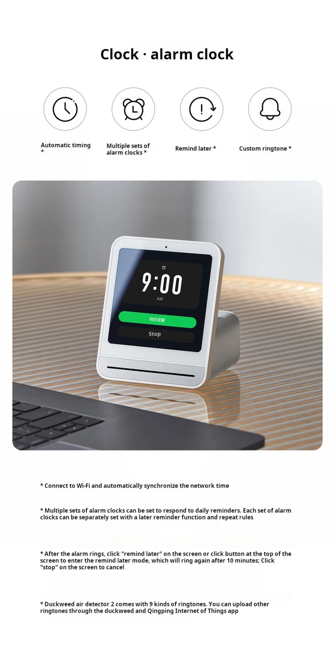 HomeFyZy AirSense™ – Smart Air Quality Monitor (CO₂, PM2.5, Temp & Humidity)