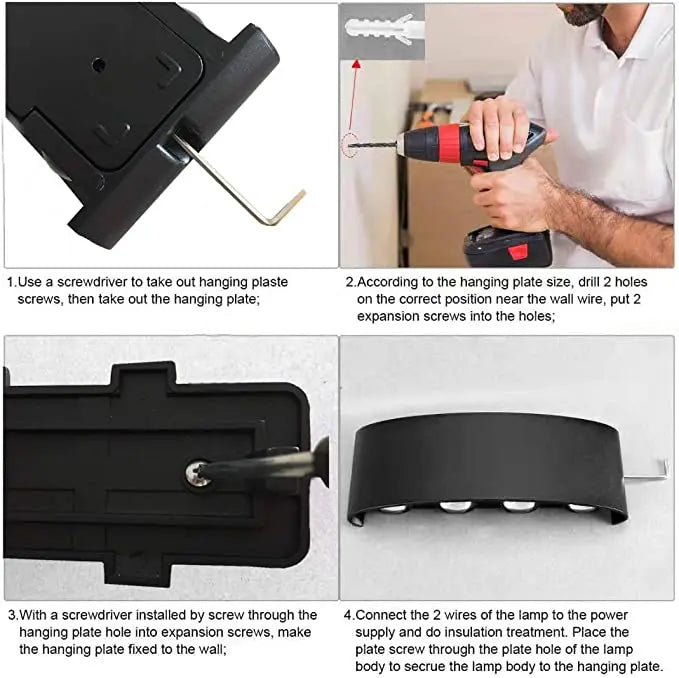 HomeFyZy BeamGuard™ LED Wall Sconces