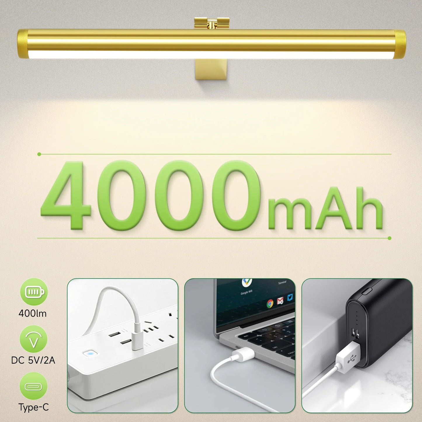 HomeFyZy MirrorGlow™ Remote Control LED Wall Light USB Charging
