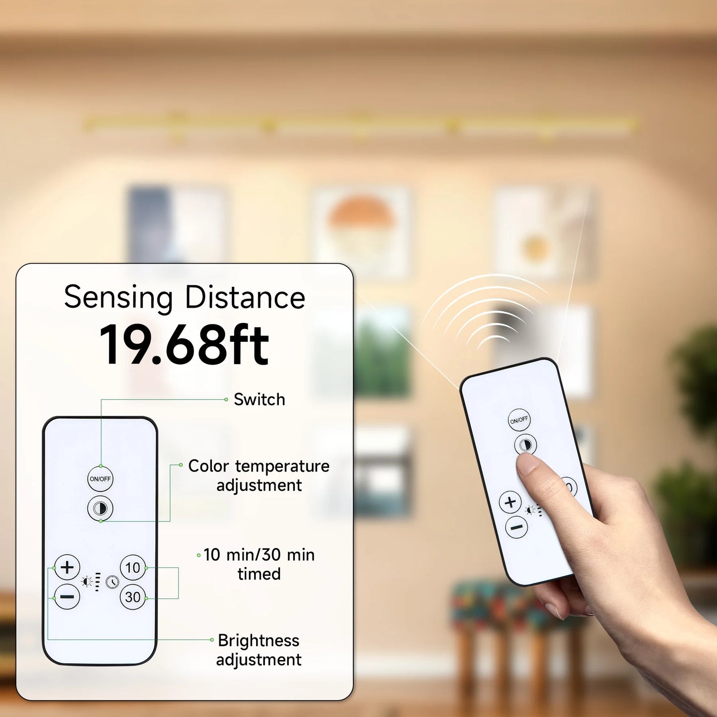 HomeFyZy MirrorGlow™ Remote Control LED Wall Light USB Charging