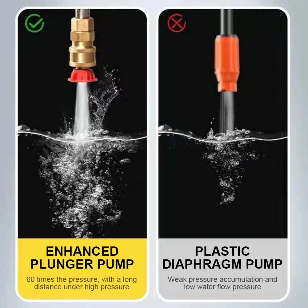 JetWash Max™ compact high-pressure cleaner with suction hose for cordless outdoor washing.