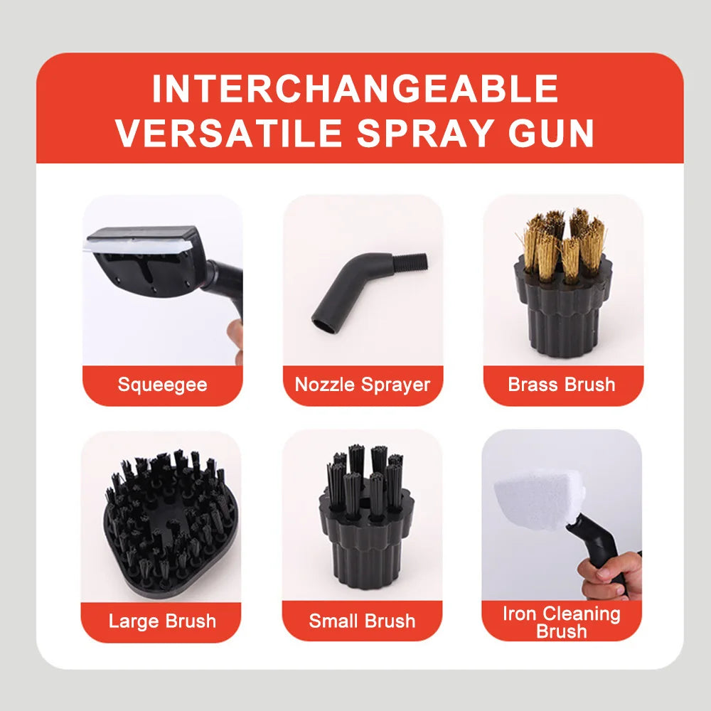 SteamPure Pro™ multi-purpose steam cleaner and clothes steamer for curtains, sofas, mattresses and ironing delicate fabrics safely.