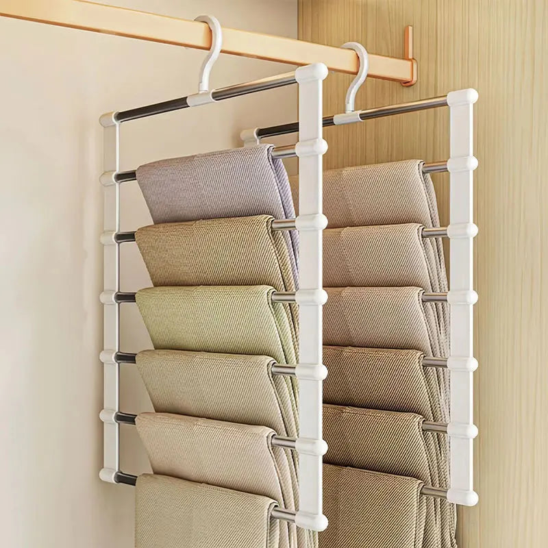 HomeFyZy PantStack™ - Foldable Wardrobe Organizer