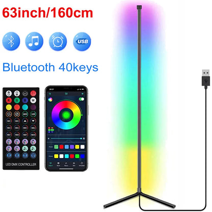 HomeFyZy RGB Smart Corner Lamp™ - 160cm Smart Tuya Corner Floor Lamp RGB LED, Modern Mood Lighting Alexa Stand Lights