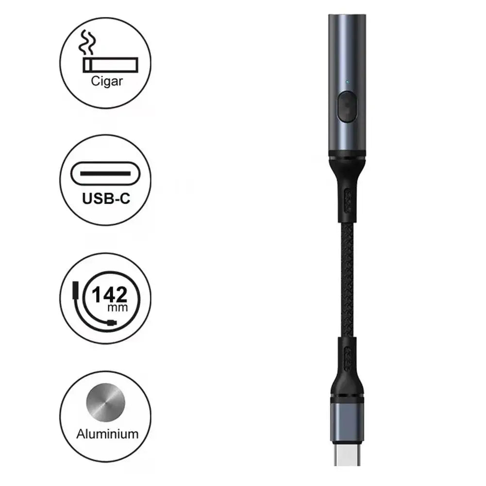 HomeFyZy SparkLite USB Lighter™ - Metal Windproof Rechargeable Electric Lighter USB Type C