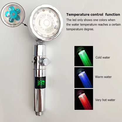 HomeFyZy TempGlow Shower Head™ - LED Digital Temperature Display Shower Head Temperature Control
