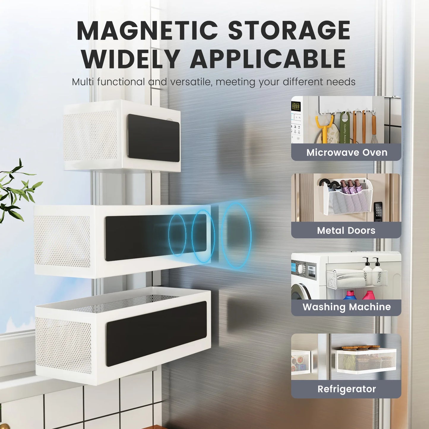 HomeFyZy Fridge StorageRack™  Multi-Functional Storage Box Basket