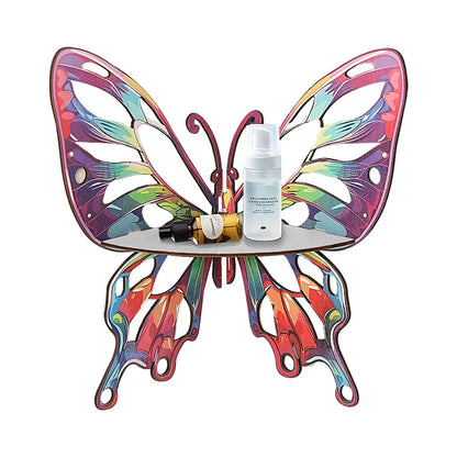HomeFyZy ButterflyShelf™ Wall Decor Crystal Shelf Corner Hanging Organizer for Living Room