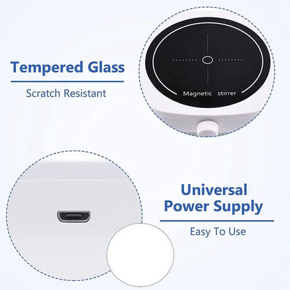 HomeFyZy MagStir Mixer™-  Portable Stirrer Plate with Stir Bar 2L 4000RPM (EU/US/UK Plug )