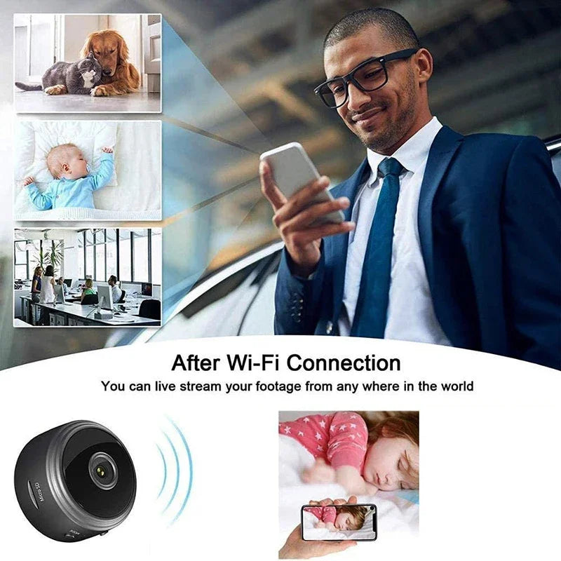 HomeFyZy Mini Camera™ -9 WiFi Mini Camera Wireless Video Recorder Voice Recorder Security Monitoring Camera Smart Home