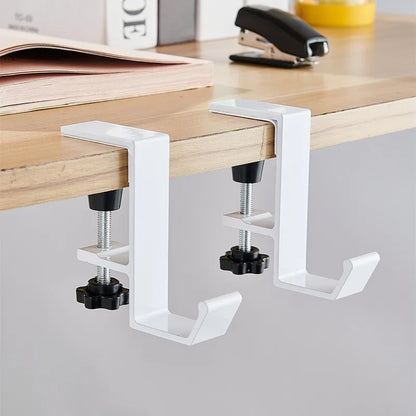 HomeFyZy HookFlex™ – Adjustable Desk Headset & Bag Holder, Home Office Organizer
