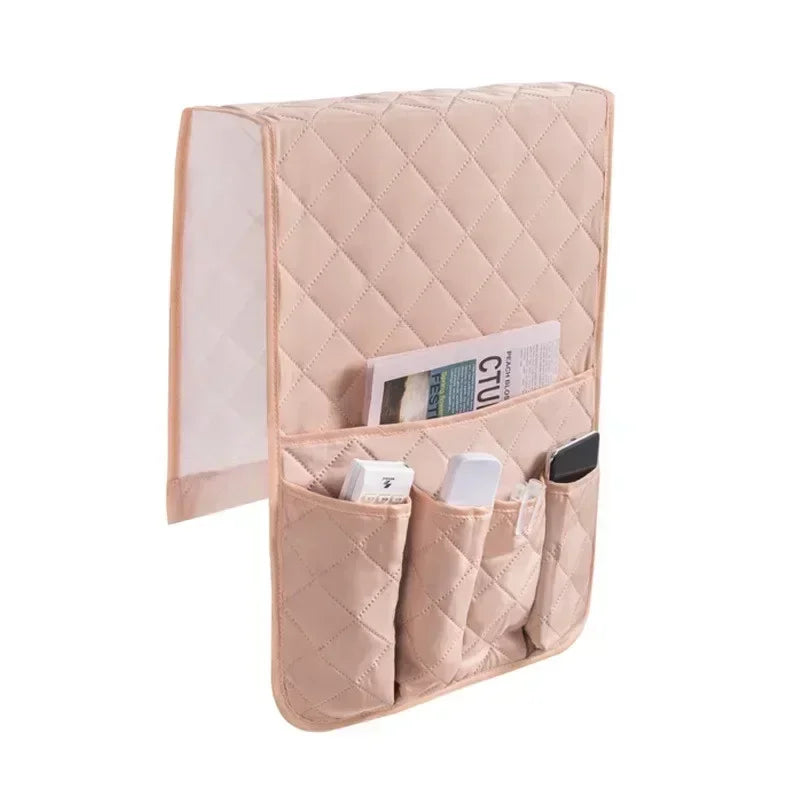 HomeFyZy CouchBox™ - Sofa Armrest Organizer with 5 Pockets and Cup Holder Tray Couch Armchair Hanging Storage Bag