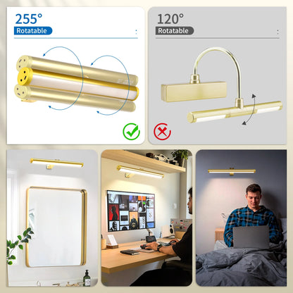 HomeFyZy MirrorGlow™ Remote Control LED Wall Light USB Charging