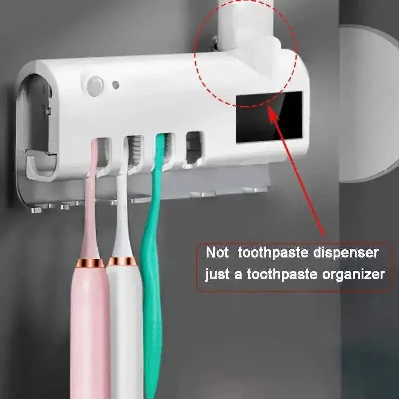 HomeFyZy UVSmart Brush Station™- Toothbrush Holder Wall Mounted Solar UV Light Sterilizer