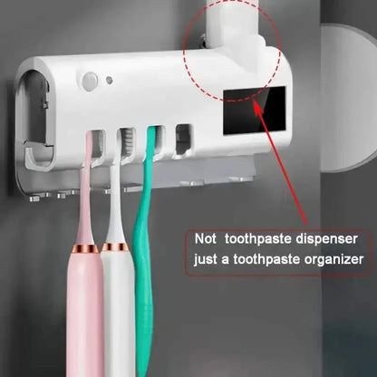 HomeFyZy UVSmart Brush Station™- Toothbrush Holder Wall Mounted Solar UV Light Sterilizer