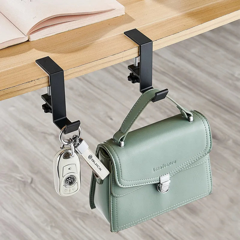 HomeFyZy HookFlex™ – Adjustable Desk Headset & Bag Holder, Home Office Organizer