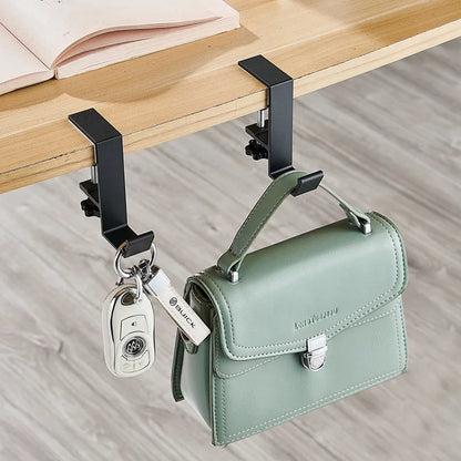 HomeFyZy HookFlex™ – Adjustable Desk Headset & Bag Holder, Home Office Organizer