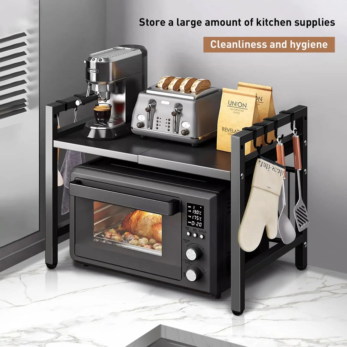 HomeFyZy Microwave FlexShelf™ Moisture And Rust Proof