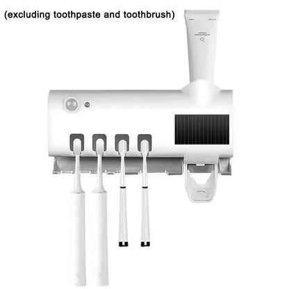 HomeFyZy UVSmart Brush Station™- Toothbrush Holder Wall Mounted Solar UV Light Sterilizer