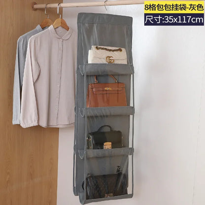 HomeFyZy BagGuard™ – Hanging 8-Pocket Handbag & Purse Organizer