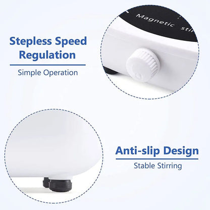 HomeFyZy MagStir Mixer™-  Portable Stirrer Plate with Stir Bar 2L 4000RPM (EU/US/UK Plug )