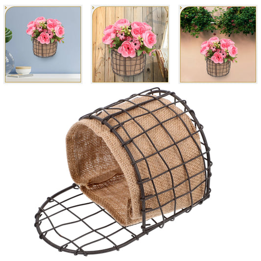 HomeFyZy WallBasket™- Hanging Flower Basket Kitchen Storage Garden Decor Mounted Plant Holder