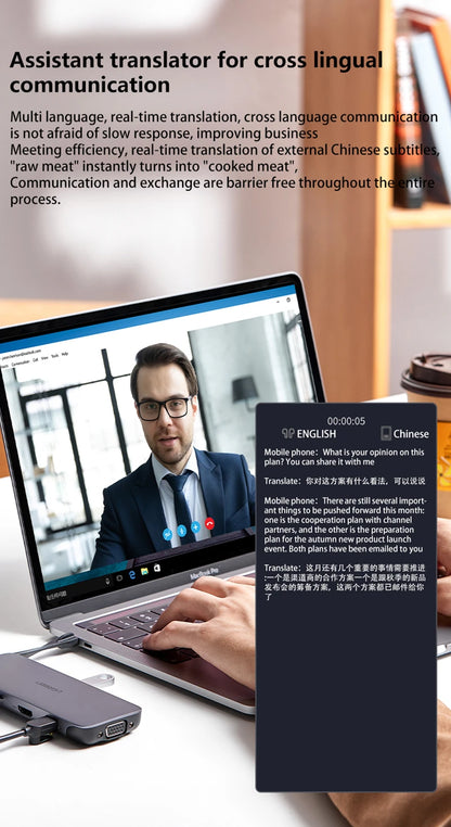 Xiaomi HY-C8 Smart Glasses - AI Intelligent Translation Wireless Bluetooth