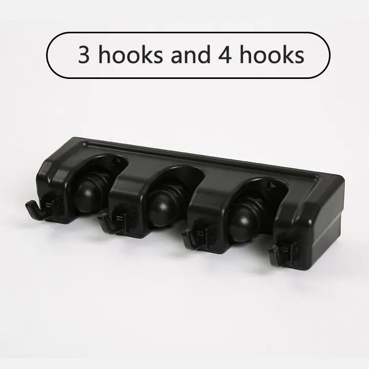 HomeFyZy GripRack™ – Wall-Mounted Mop & Broom Organizer