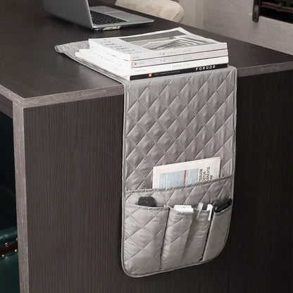 HomeFyZy CouchBox™ - Sofa Armrest Organizer with 5 Pockets and Cup Holder Tray Couch Armchair Hanging Storage Bag